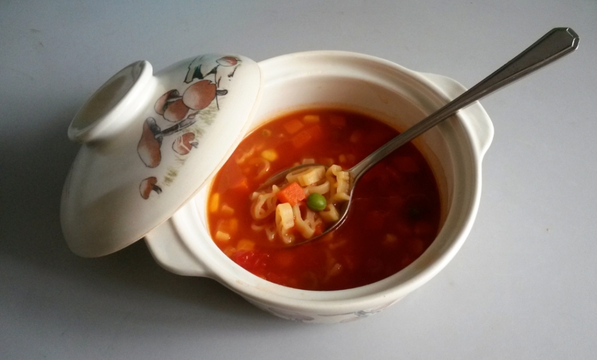 Tomato Soup with Alce Nero Organic Animal Pasta Di Semola