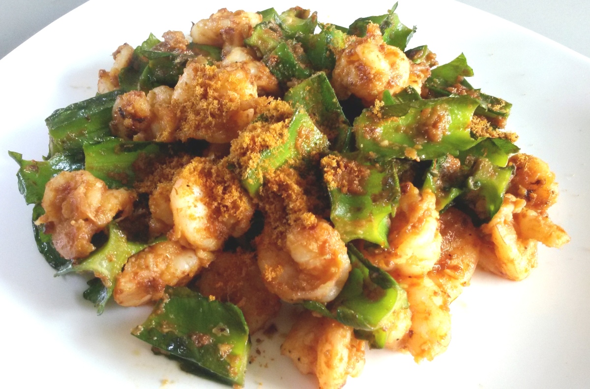 Winged Beans with Prawns